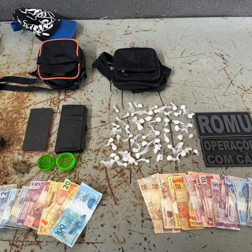 GUARDA CIVIL MUNICIPAL: ROMU estoura ponto de tráfico de drogas e apreende entorpecentes em Maringá