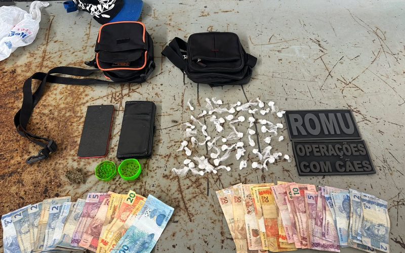 GUARDA CIVIL MUNICIPAL: ROMU estoura ponto de tráfico de drogas e apreende entorpecentes em Maringá