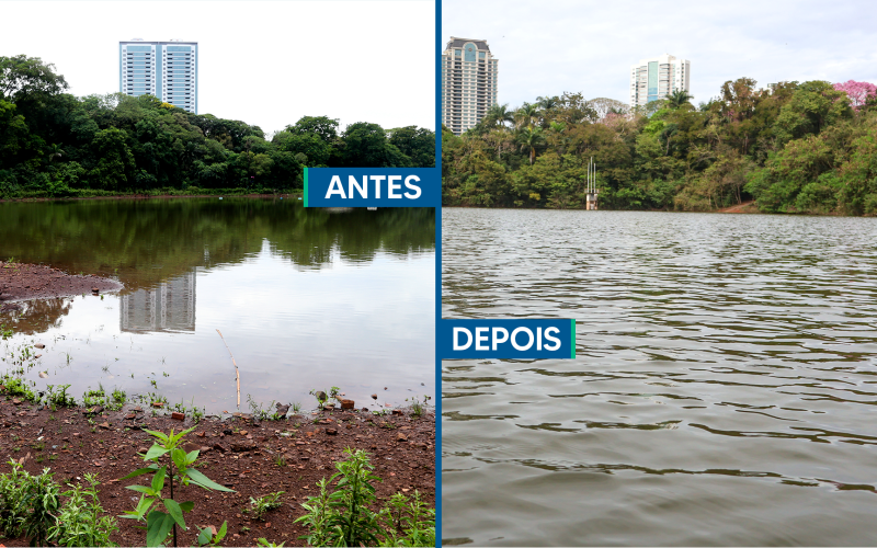 IAM mantém o acompanhamento das condições de captação de água da chuva e analisa o nível do lago por meio de três réguas de registros de precipitação