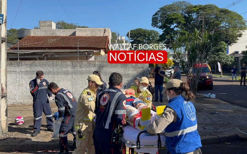 Colisão entre Carro e Moto Deixa Mãe e Filho Feridos no Jardim Alvorada, em Maringá