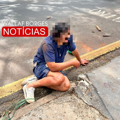 Suspeito de furtar fios elétricos é agredido por populares na Avenida Mandacaru, em Maringá