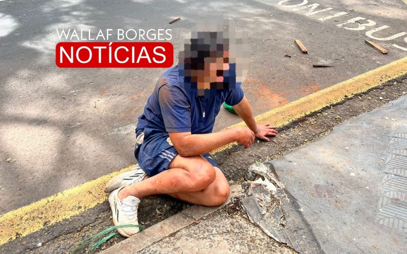 Suspeito de furtar fios elétricos é agredido por populares na Avenida Mandacaru, em Maringá