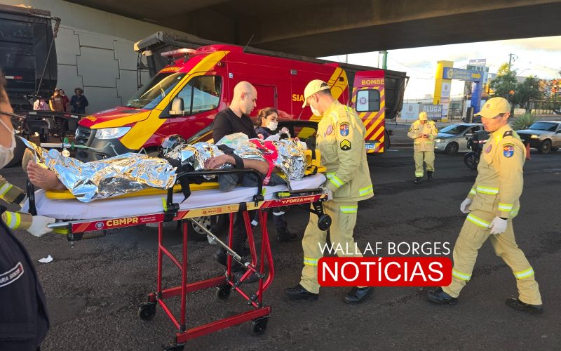 Grave acidente deixa motociclista em estado gravíssimo após colisão e atropelamento