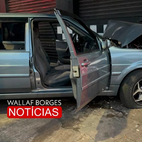 Acidente na Avenida Mandacaru deixa dois feridos e destrói fachada de oficina de motos