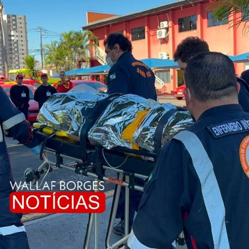 Motociclista de 26 anos é resgatado por helicóptero do SAMU após grave acidente na região de Colorado