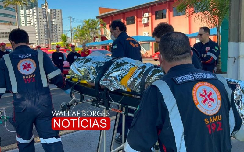 Motociclista de 26 anos é resgatado por helicóptero do SAMU após grave acidente na região de Colorado