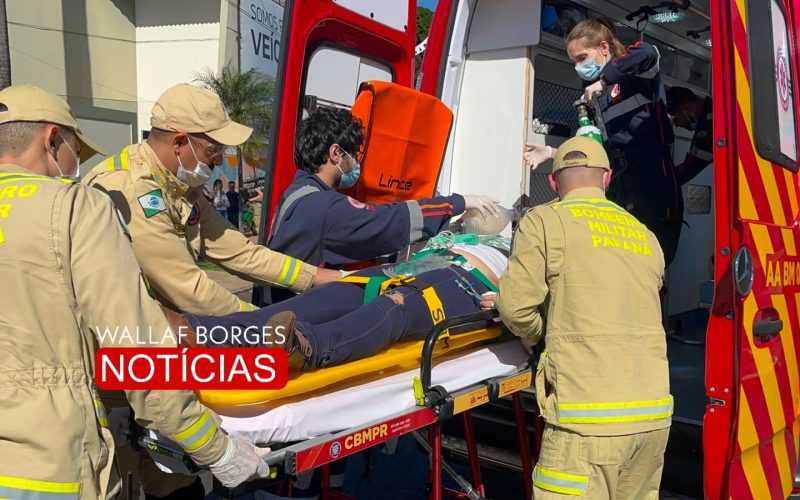 Motociclista sofre traumatismo craniano grave após colisão com carro em Maringá