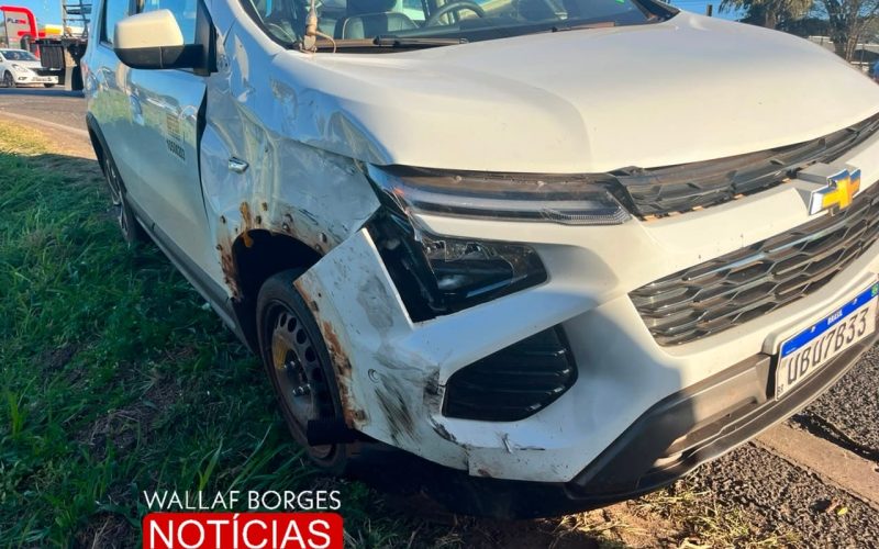 Acidente na BR-376 em Maringá entre carro e motocicleta deixa dois feridos