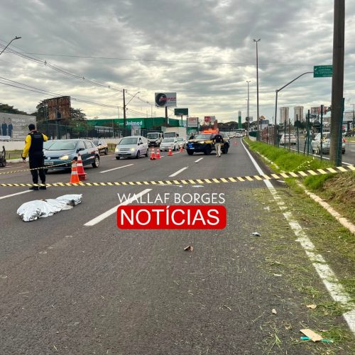 Trabalhador morre atropelado enquanto cortava grama na Avenida Colombo em Maringá