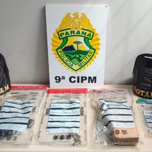 Operação conjunta da PM resulta em prisões e apreensões de arma, drogas e munições em Santa Fé