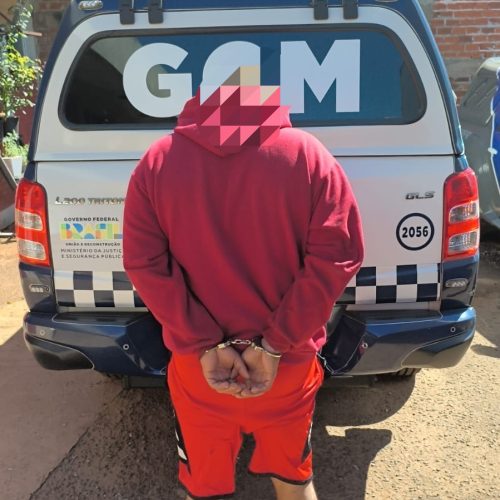 GCM DE MARINGÁ PRENDE HOMEM COM MANDADO DE PRISÃO EM ABERTO NO PARQUE HORTÊNCIA